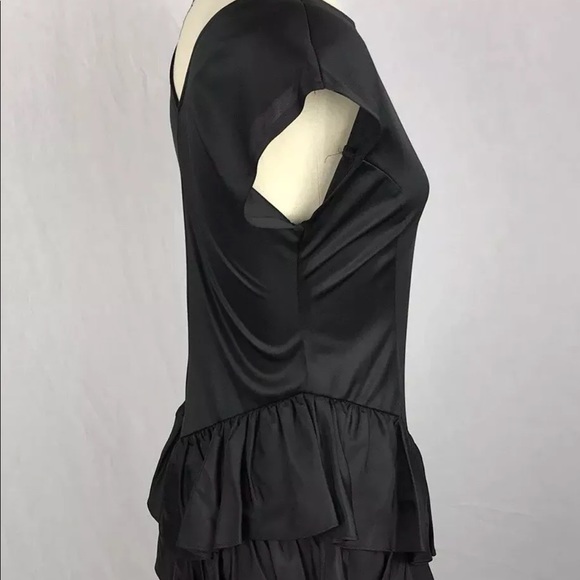 💕VTG Jackie O! Midi Dress Tiered Ruffles - Picture 3 of 7